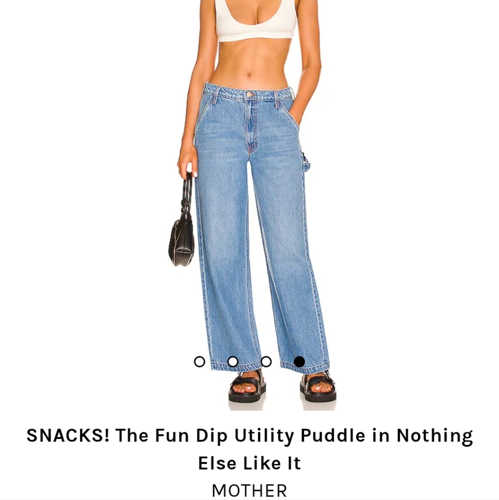 Mother Snacks The fun dip utility puddle jean - Picture 14 of 15